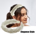 thumbnail image 2 of Diadema de malla Unique Bargains con cadena de diamantes de imitación beige 1.1 pulgadas de ancho, 2 of 7