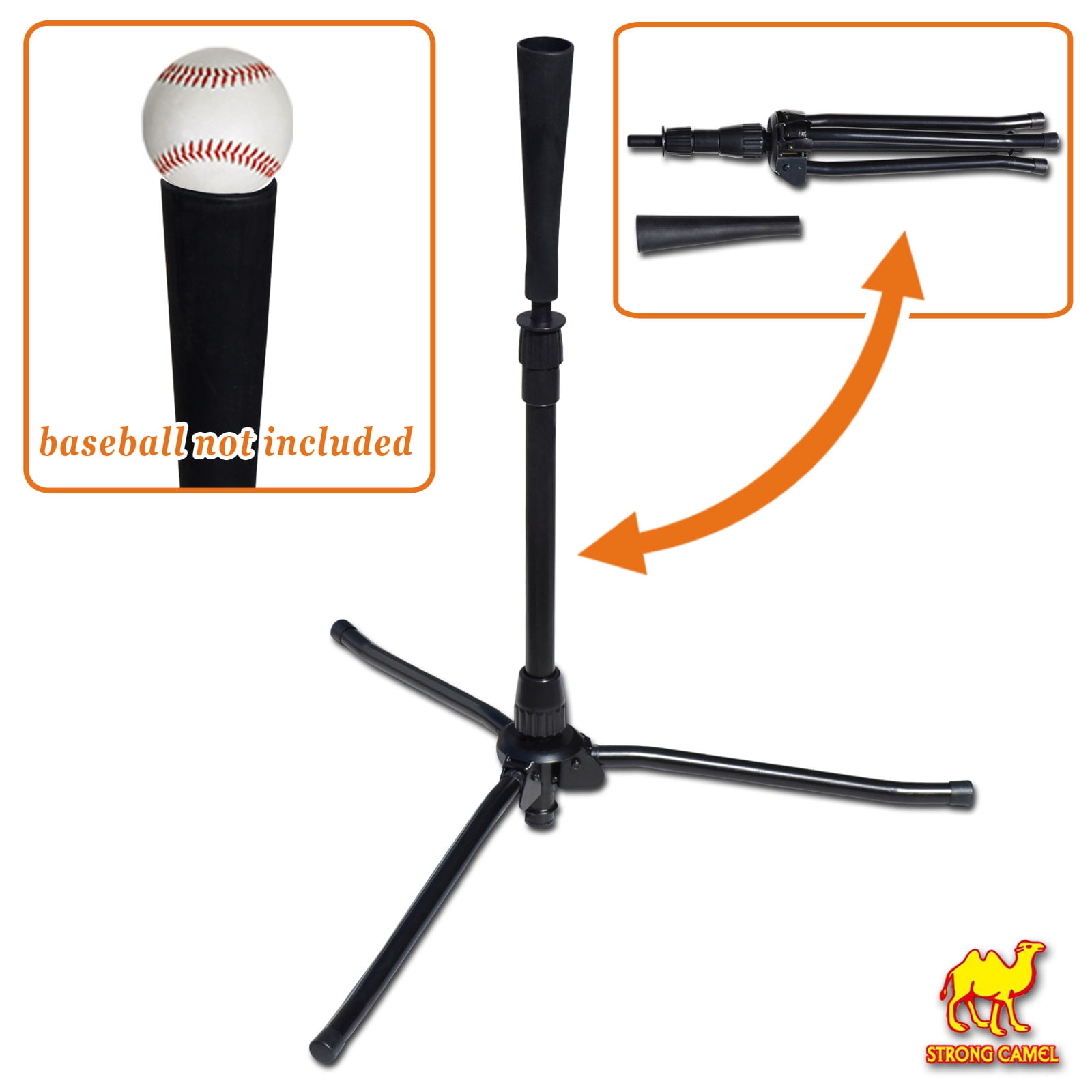 Strong Camel Baseball Softball Portable Tripo Travel Batting Tee