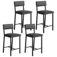 thumbnail image 1 of Yeshouse Juego de 4 taburetes de bar con respaldo y reposapiés, taburetes de bar de altura de mostrador, taburetes de bar de altura de mostrador tapizados con cojín grueso, para comedor, cocina, 1 of 8