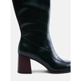 thumbnail image 6 of Free Assembly Women's Faux Leather Square Toe Tall Boots, 6 of 7