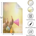 thumbnail image 5 of Funny Easter Rabbit Kitchen Tea Towels Set of 1 Absorbent Hand Dish Towels, Sun Shine Dishcloths Lint-Free 18x28 Inch Fast Drying for Cooking Baking Home Clean, 5 of 7
