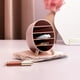 thumbnail image 5 of Organizador de maquillaje compacto con divisores extraíbles | Almacenamiento de escritorio con 5 compartimentos para paletas de sombras de ojos y cosméticos | Estuche de plástico blanco, rosa o rojo, 5 of 6