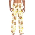 thumbnail image 2 of Men's Pajama Bottoms Capybara Star Men's Cotton Pajama Pants Men's Loose Printed Pajama Pants Casual Pants with Pockets, 2 of 6