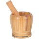 thumbnail image 1 of GOOHOCHY Tazón para moler de bambú mortero con maja para grano de especias de hierbas, 1 of 7