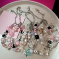thumbnail image 3 of GKNET Goth Harajuku Cute Y2k Handmade Aesthetic Heart Star Charm Beads Bracelet WY4-A2, 3 of 9
