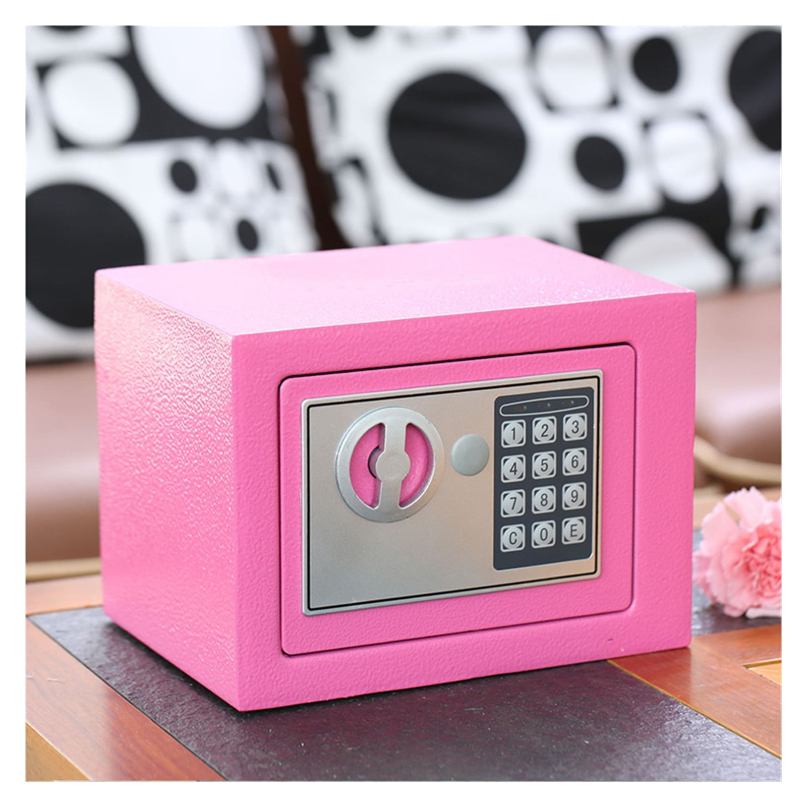 Digital Safe Box Mini Steel Safes Money Bank Small Household Password Key Safety Security Box Keep Cash Jewelry Document ,Security and Anti-Theft