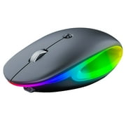 Rbaofujie Wireless Bluetooth Mouse Wireless Bluetooth Mouse Unique Design Type-c Fast Charging Long Battery Life Colourful LED Light Adjustable DpI Adaptable To A Wide Range Of Devices