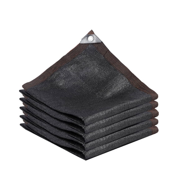 Yuarrent Sombrilla negra para plantas, parasol, Gazebo, malla para exteriores, red de sombreado con ojales, cubierta para Patio, piscina Jardín y Patio