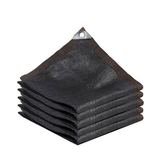 Yuarrent Sombrilla negra para plantas, parasol, Gazebo, malla para exteriores, red de sombreado con ojales, cubierta para Patio, piscina Jardín y Patio