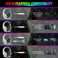 thumbnail image 5 of MANBASNAKE Wired Gaming Headset,Noise Cancelling Over Ear Headphones with Microphone for PS4 PC Xbox One PS5 Controller,Rainbow LED Backlit(White), 5 of 5