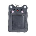 thumbnail image 4 of Portatarjetas de fotos de peluche, lindo portatarjetas de identificación, funda protectora para fotos con dibujos de animales Gris, 4 of 7
