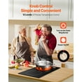 thumbnail image 2 of KFFKFF 2 Burner Built-in Electric Cooktop, 3500W Electric Ranges with 12 Heat Levels, Glass Top, Automatic Power-Off, Regulated by Knobs, 2 of 9