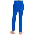 thumbnail image 3 of RUNQHUI Girls' Stretchy Dance Tights Athletic Yoga Workout High Waisted Running Cropped Leggings Royal Blue 6, 3 of 6