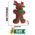 thumbnail image 7 of All For Paws Happy Holiday Dog Plush Squeaky Toy Durable Chewing Toy for Puppy, Christmas Reindeer, 7 of 7