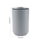 thumbnail image 3 of Vaso para enjuague bucal de acero inoxidable - Portacepillos apilables de 350 ml - Vaso de baño de plástico y acero para adultos - Blanco o gris, 3 of 9