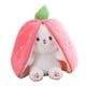 thumbnail image 5 of Juguete de peluche de conejo con cremallera, colección de dibujos animados encantadores de orejas largas, almohadas suaves para dormir, juguete de 25cm rosa Hugo muñeco de conejo, 5 of 10
