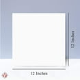 thumbnail image 6 of 12 x 12 Fine Square Cardstock - Cover Bright White Thick Paper Card Stock Smooth Finish | 80lb (216gsm) | 25 Sheets Per Pack, 6 of 6
