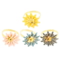 thumbnail image 2 of 4 piezas Anillos de servilletas Hebillas de servilletas Diseño de forma de flores de abeja Aleación de zinc para mesa de comedor (color mixto), 2 of 5