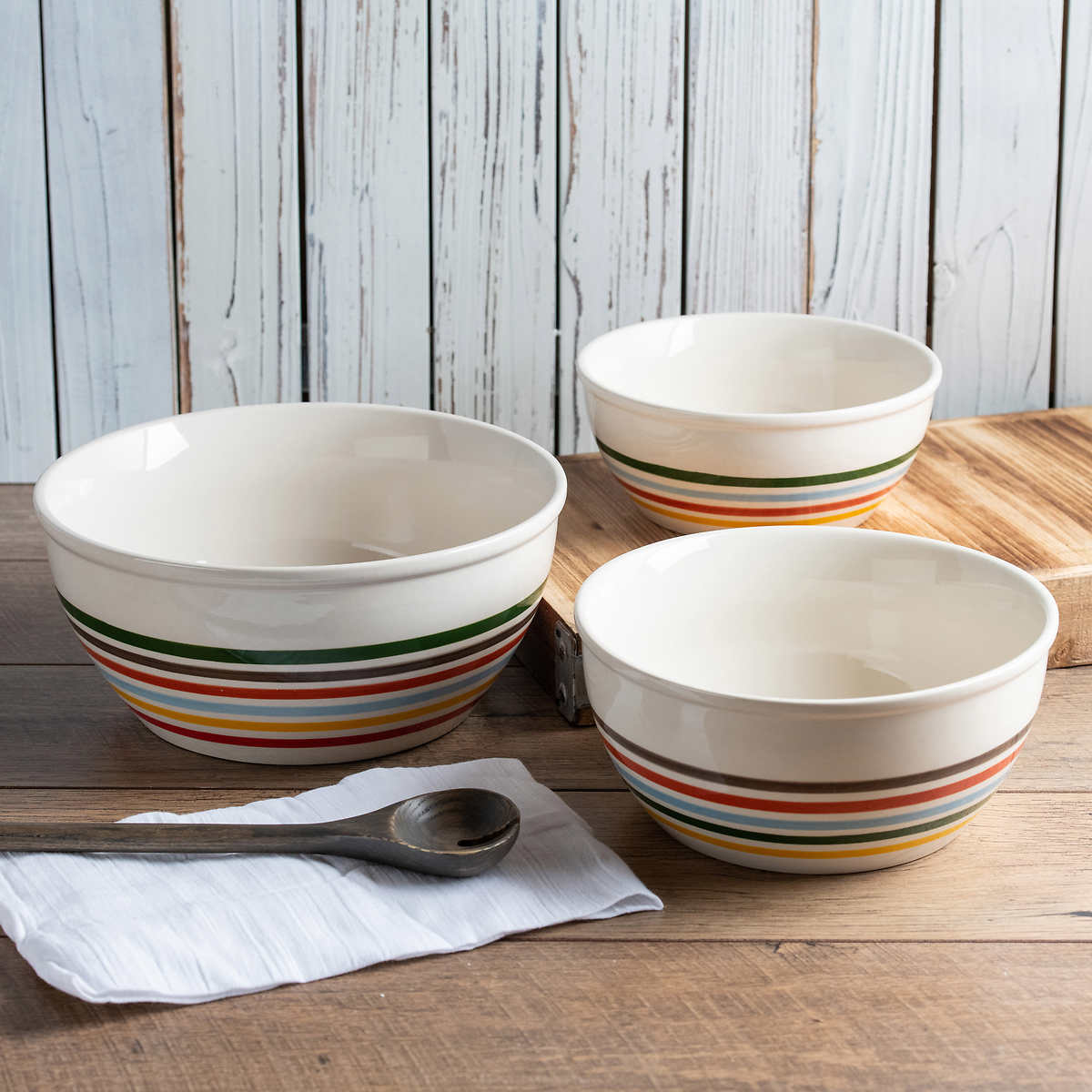 Baum Striped Bowl Set, 3Piece