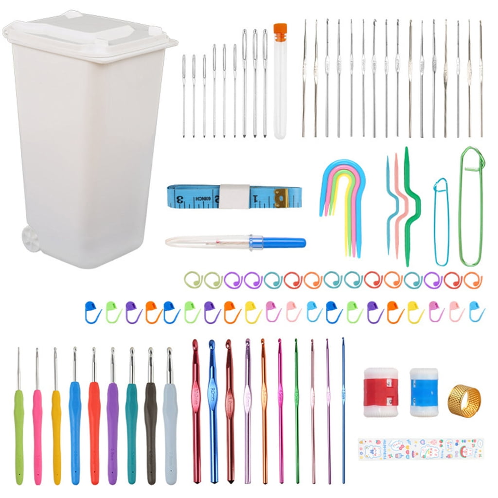 Crochet Hooks Set, Beginner Crochet Hooks Kits with Case, Ergonomic Crochet Hook Crochet Needle and Accessories Kits