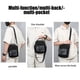 thumbnail image 3 of Bolso de hombro camuflado de moda, gran capacidad, impermeable, multi-bolsillo, de estilo casual para cruzar, negro, 3 of 6
