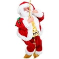 thumbnail image 1 of Santa Claus Musical Climbing Rope Electric Hanging Toy Christmas Decoration For Home Office Door, Climbing Santa Claus Christmas Ornament, Battery Operated Climbing (Santa Claus Musical Climbing Rope), 1 of 6