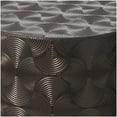 thumbnail image 4 of DecMode 36", 32", 24", 18"H Brown Metal Abstract Tall Slim Pedestal Table with Grooved Shell Design, 4-Pieces, 4 of 7