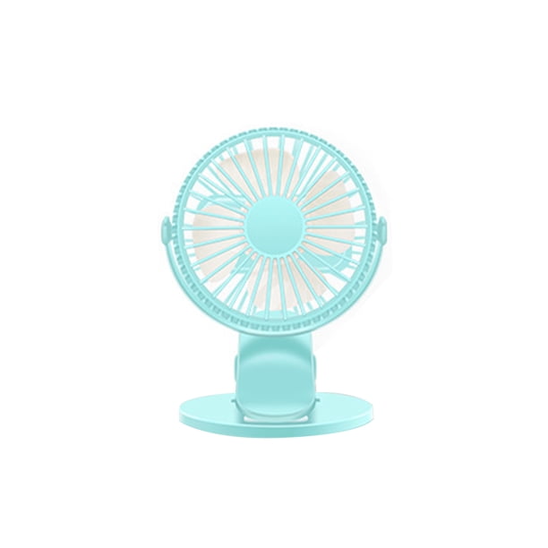 Naiovety Ventilador de mesa, miniventiladores portátiles de bajo ruido, rotación de 360 grados, recargable por USB, refrigeración por aire para Electrodomésticos Azul Naiovety HA3468-03B