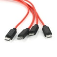 thumbnail image 4 of Micro USB Splitter Cable Multi Charging Cable 4 in 1 Micro USB Charger Cable Adapter Data Sync Charging Cable for Phone, 4 of 8