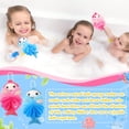 thumbnail image 3 of Esponjas de baño para niños, puf de baño de lufa, depurador corporal, esponjas de lufa de malla para niños, lavado de ducha, exfoliante (sirena), 2 uds., 3 of 5