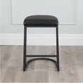 thumbnail image 4 of Dome Art Deco Faux Leather & Metal Counter Stool (Set of 2), 4 of 4