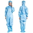 thumbnail image 4 of Combinaison Anti-Statique Anti-Poussière avec Capuche - Polyester Blanc pour Usage Industriel, Taille m, Équipement de Protection Confortable et Réutilisable (Chaussures Non Incluses), 4 of 7