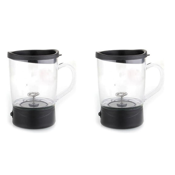 2X Portable Milk Frother Milk Cappuccino Frother Milk Blender Blender Battery Milk Frother Cup Electric