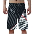 thumbnail image 3 of Men's Swim Trunks Quick Dry Board Shorts With Pockets Swimsuit Swimwear For Men No Mesh Liner Red XL, 3 of 5