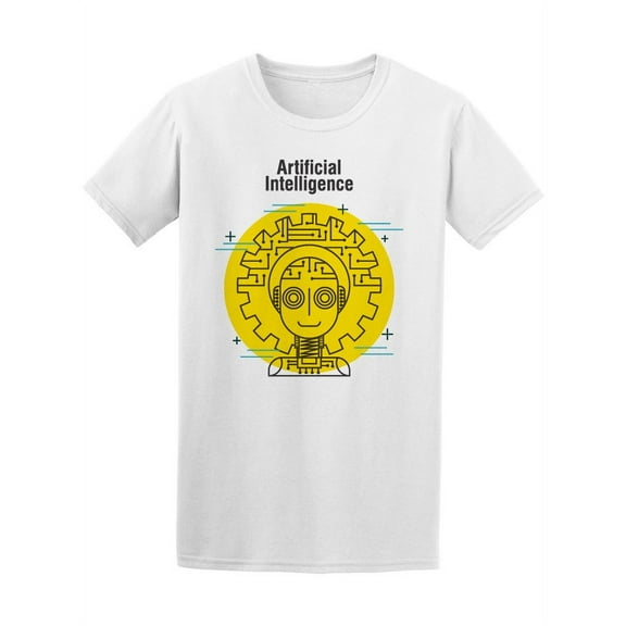 Artificial Intelligence T-Shirt Men -Image by Shutterstock, Male 3X-Large