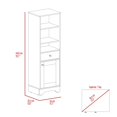 thumbnail image 5 of Dtwnek 1 Drawer 3 Shelf Storage Cabinet for Home Living Room Office, White, 5 of 7