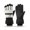 Black and white, variant on Thermal Insulated Ski Gloves With Touching Screen Antislip Design Water Resistant Fleece Lining Extreme for Adult