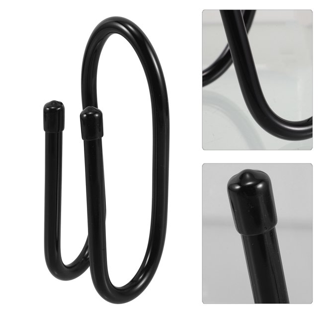 OUNONA 2 Sets Oar Holder Flute Black Iron Easy Access Minimalist Home School