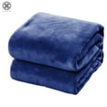 thumbnail image 3 of Luxtrada Super Soft Warm Solid Warm Micro Plush Fleece Blanket Throw Rug Sofa Bedding for Home Decoration,Couch,Car,Travel, 3 of 6