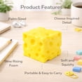thumbnail image 3 of Squeezy Cheese Block , Slow Rising Realistic Cheese Block Squishy Toy, Soft Stress Relief Toys, Cute Squeeze Original Sensory / Fidget Novelty Toy and Gift for Kids and Adults, 3 of 8