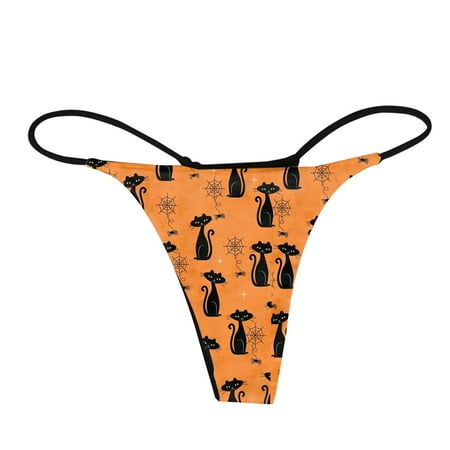 

Womens Thong Underwear Low Rise High-Rise Underwear Beige XXL