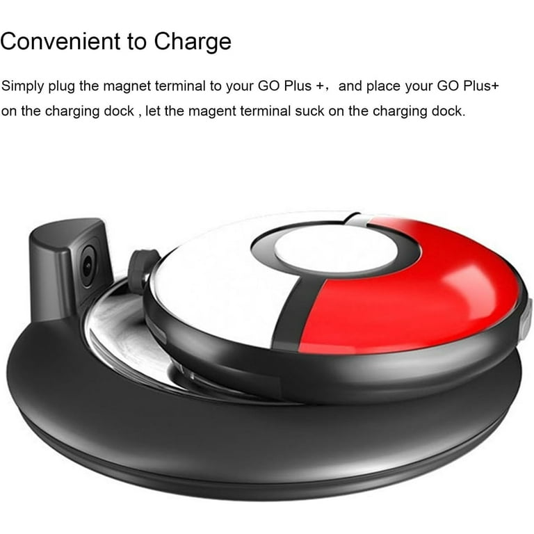 Charging Dock with RGB Light for Pokémon GO Plus +, Magnetic