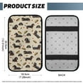 thumbnail image 5 of Yuyamidu Dachshund Car Center Console Cover Dog Auto Armrest Pad Soft Car Arm Rest Cover for Vehicles Accessories Fluffy Car Center Console Cushion Pad, 5 of 7
