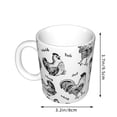 thumbnail image 2 of Yiaed Retro Rooster Print Ceramics Coffee,Large Handle Design,Extra Large Tea and Coffee Cup for Office and Home Mugs, 2 of 6