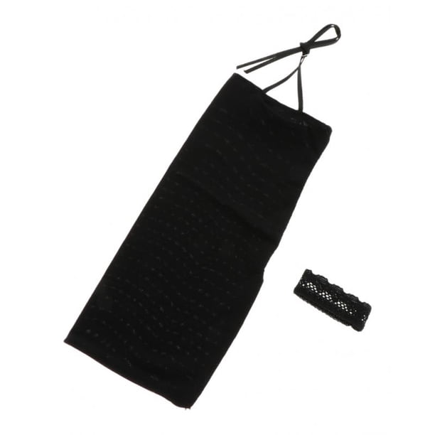 Conjunto de traje de vestido deslizante Para juguetes de 12 pulgadas Kumik negro Sunnimix