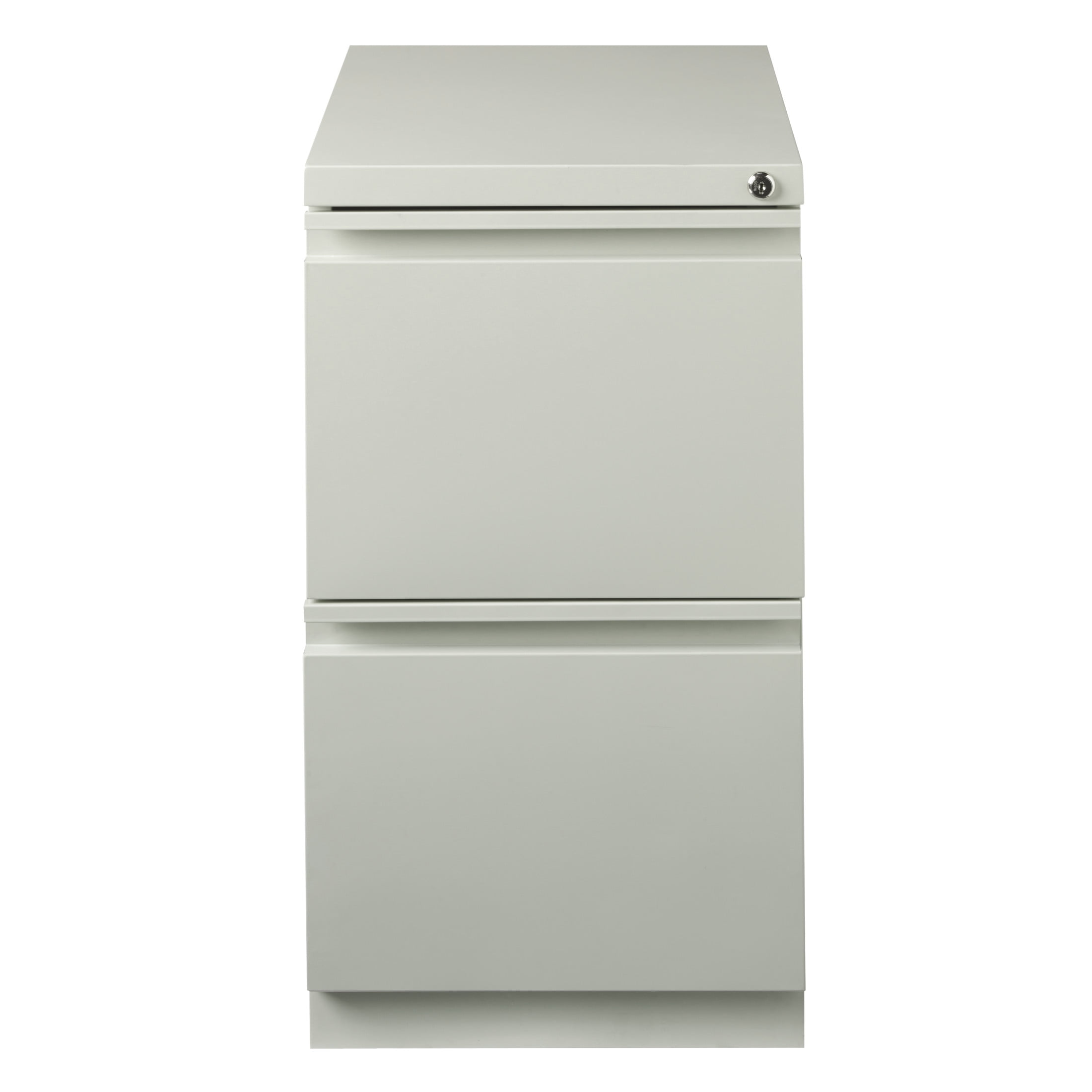 Hirsh Pro 20" Deep Mobile Pedestal File Cabinet 2 Drawer File-File, Letter Width, Gray