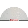 thumbnail image 2 of Precut White Bamboo Arched Window Film Shade, Self Adhesive Static Cling, 44 Inches Diameter, 2 of 2