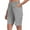 Gray, variant on YUGYXL Fashion Hiking Cargo Shorts for Women Drawstring Sports Shorts Bermuda Pants with Multiple Pockets Navy S