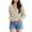 White, variant on Cropped Sweater Cardigans for Women Teen Girls Button Up Knitted Blouse Drop Shoulder V Neck Long Sleeve Outerwear (One Size, White)