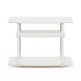 thumbnail image 2 of Furinno Turn-N-Tube No Tools 3-Tier TV Stands in White/White, 2 of 6